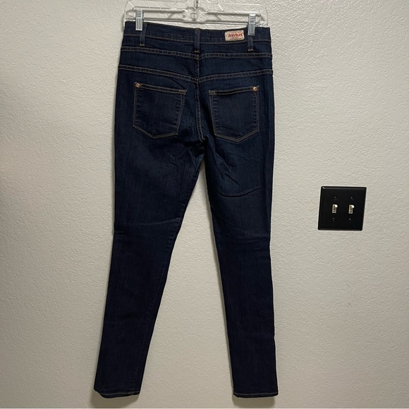 Judy Blue Made in the USA Dark Denim Button Fly Skinny Jeans Size 9 - Picture 4 of 6